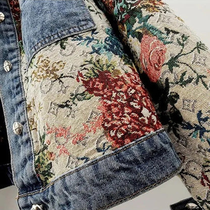 Damen Cropped Jeansjacke Bio-Baumwolle Öko-Freundlich