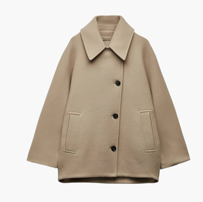 Damen Wintermantel Oversized Geschnürt Warm