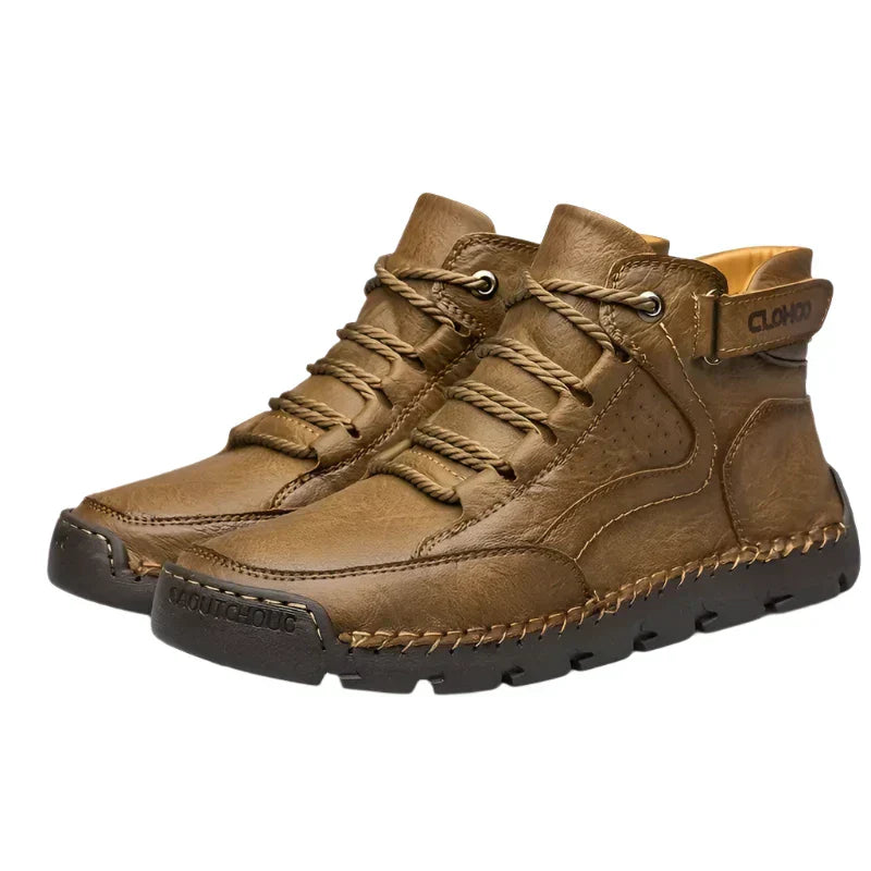 Herren Wanderschuhe Leder Orthopädisch Bequem