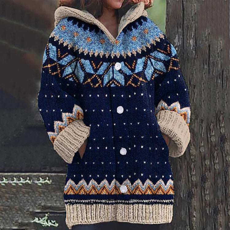Damen Strickjacke Mit Knöpfen Bequem Warm