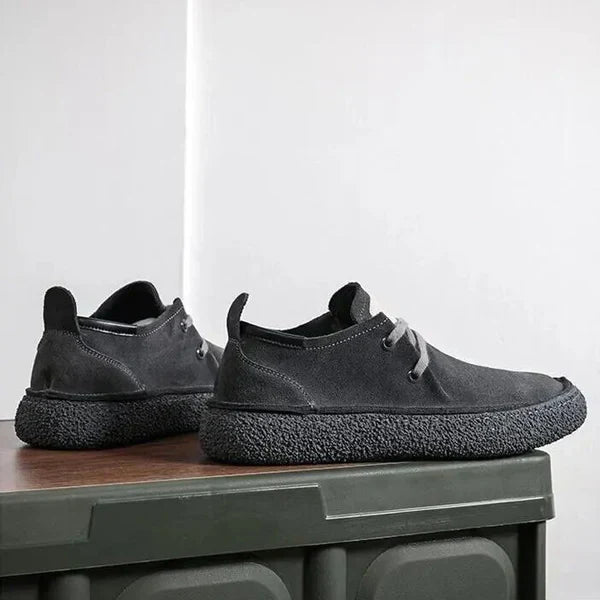 Herren Leder-Schuhe aus Nubuk Weich Komfortabel Elegant