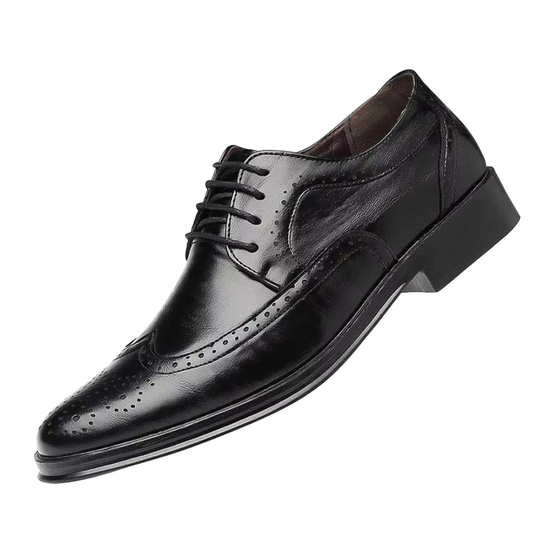 Herren Business Schuhe Elegantes Leder Schwarz - Norvielle