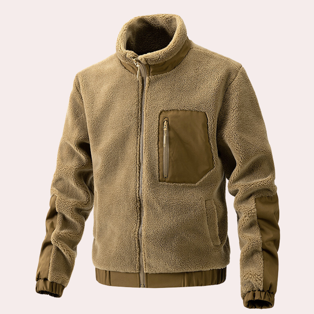 Herren Winterjacke Isoliert Wasserdicht Schwarz - Norvielle