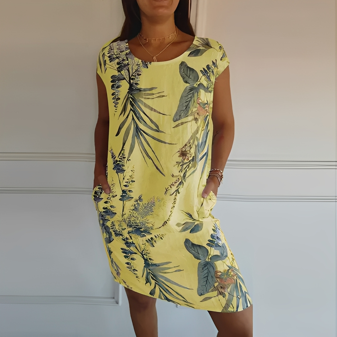 Damen Sommerkleid Elegant Kurz Schnitt