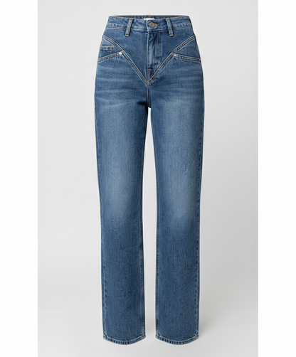 Damen Hochtaillierte Vintage Jeans Retro Stil