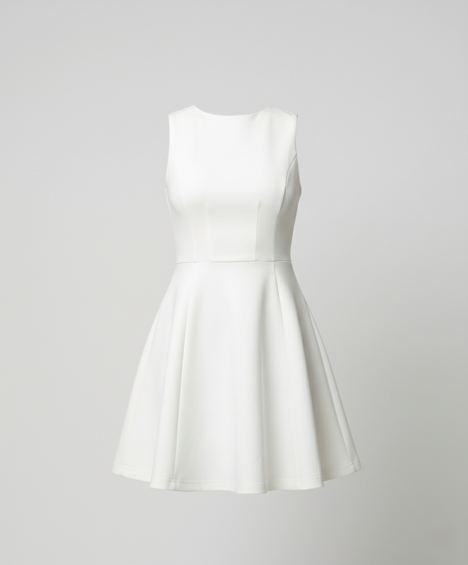 Damen A-Linie Kleid Elegant Figurbetont
