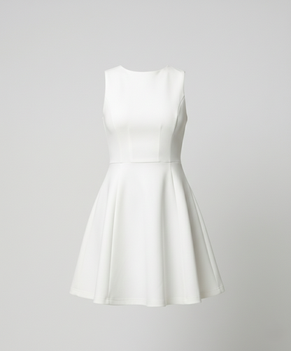 Damen A-Linie Kleid Elegant Figurbetont