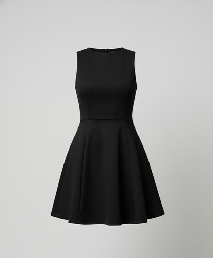 Damen A-Linie Kleid Elegant Figurbetont