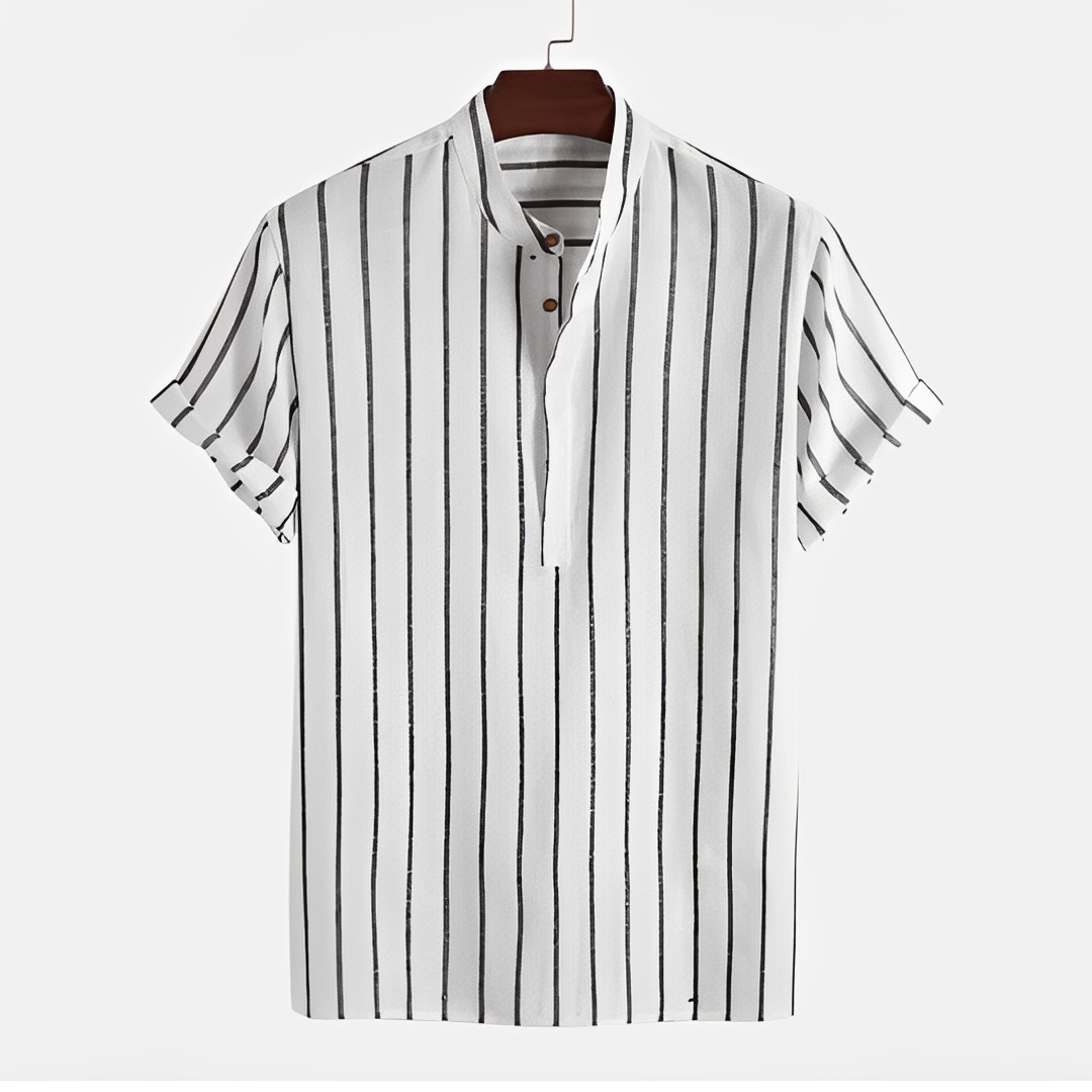 Herren Sommerhemd Leichtes Baumwollhemd Elegantes Design - Norvielle