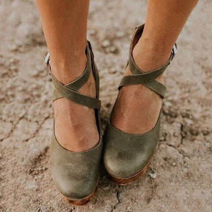 Damen High Heels Wedge Schuhe Elegant