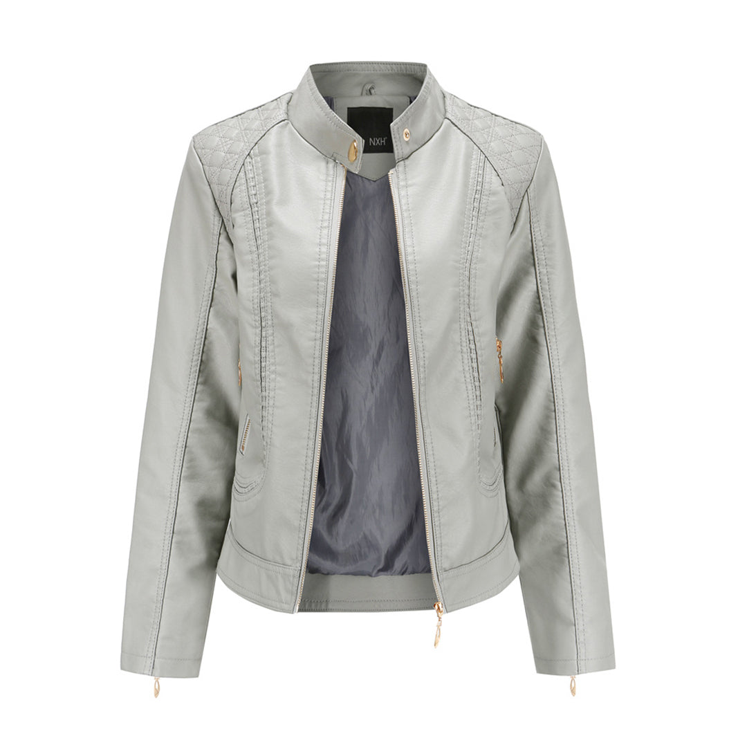 Leder Frauenjacke Stylisch