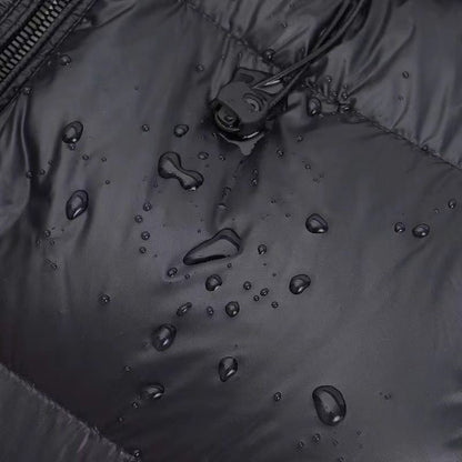 Damen Winterparka Lang Wattiert Mit Kapuze