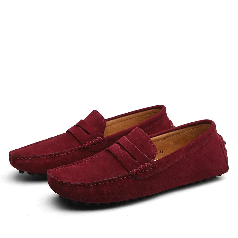 Italienische Damen Slipper Wildleder Bequem