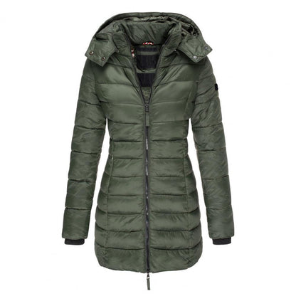 Damen Steppjacke Wasserabweisend Mit Kapuze