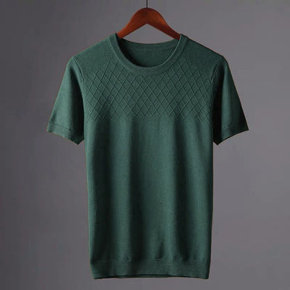 Herren-Shirt Atmungsaktiv Leicht Rundhals Weich