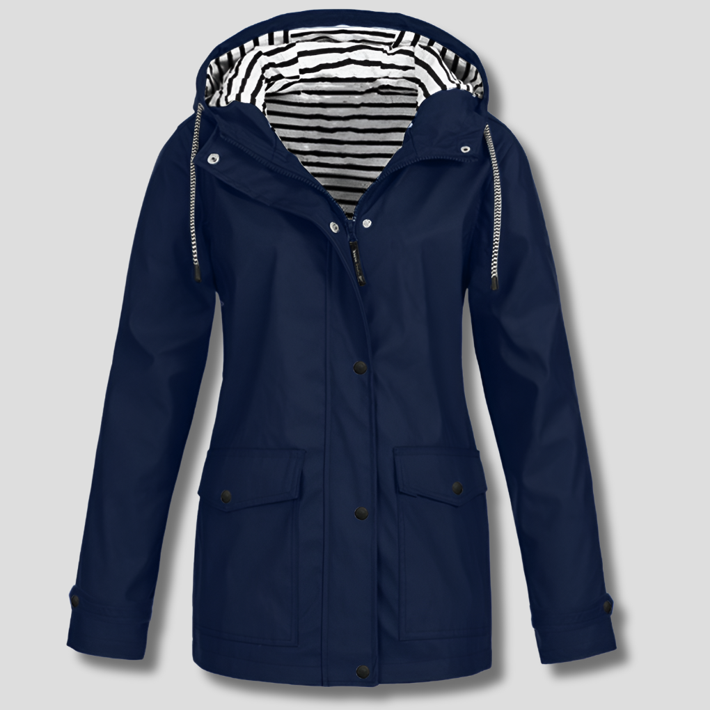 Damen Outdoorjacke Wasserdicht Winddicht Kapuzenjacke