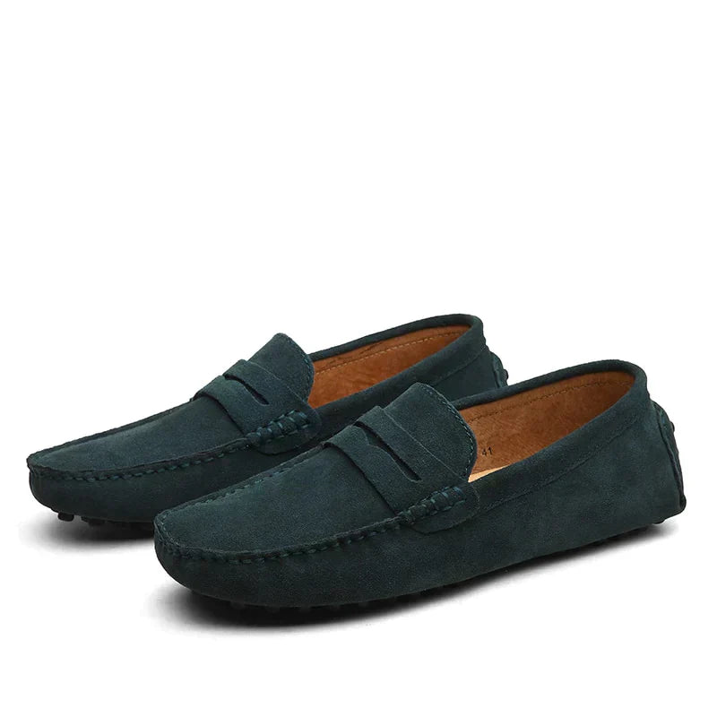 Italienische Damen Slipper Wildleder Bequem