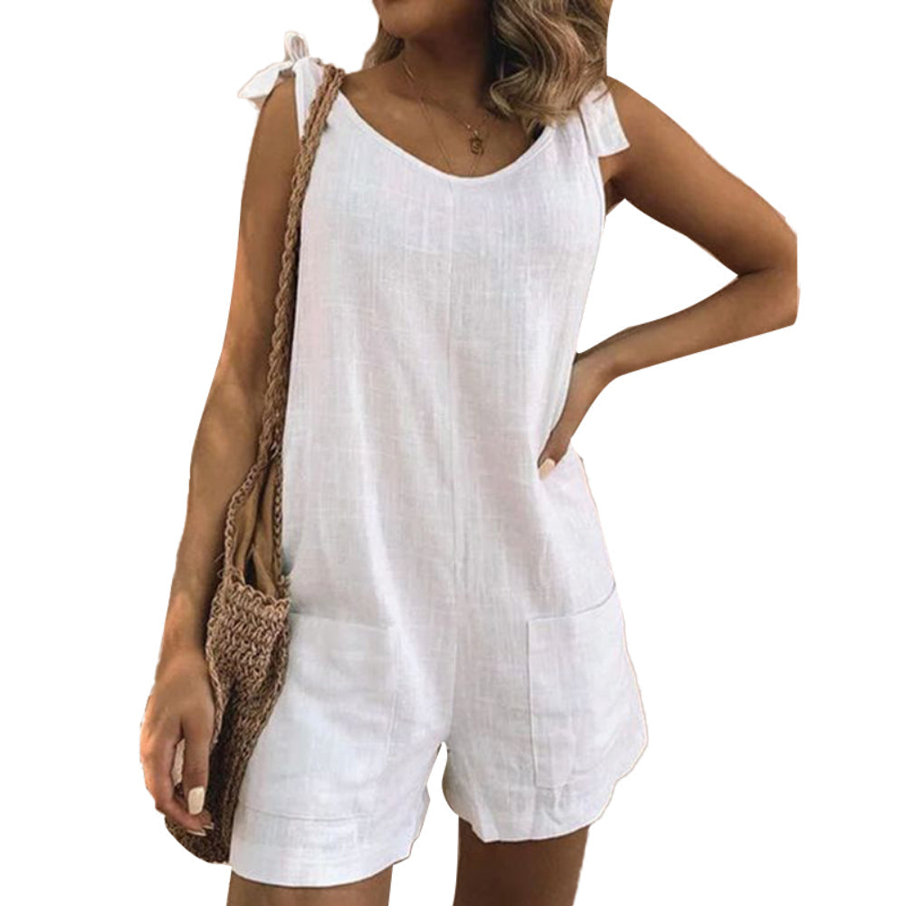 Damen Overall Elegant Schnitt Alltag