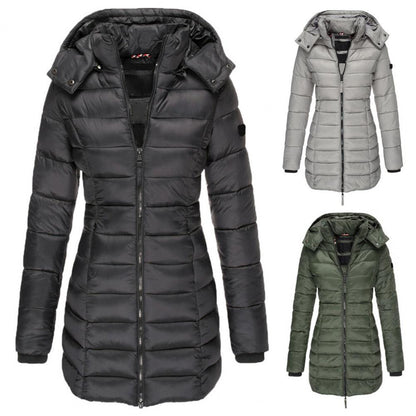 Damen Steppjacke Wasserabweisend Mit Kapuze - Norvielle