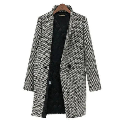Damen Wollmantel Elegant