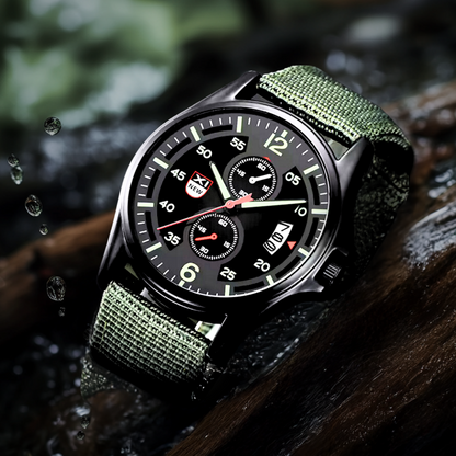 Herren Quarz Uhr Militärstil