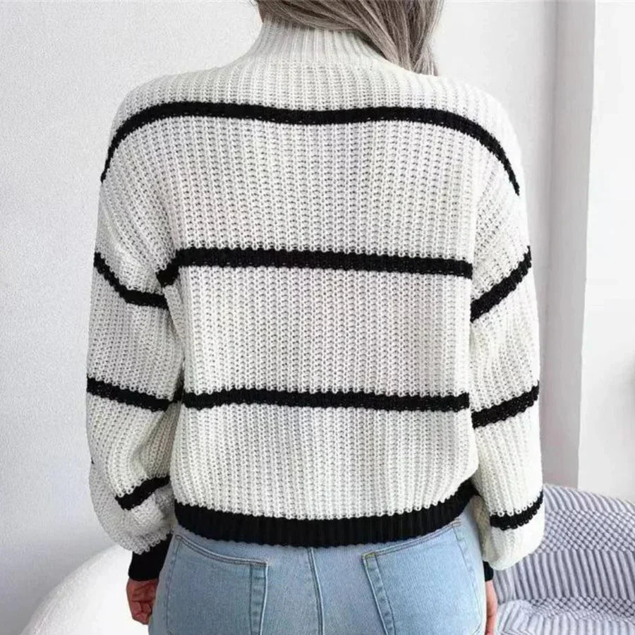 Damen Pullover Baumwolle Elegant Weich
