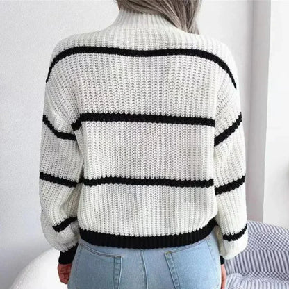 Damen Pullover Baumwolle Elegant Weich