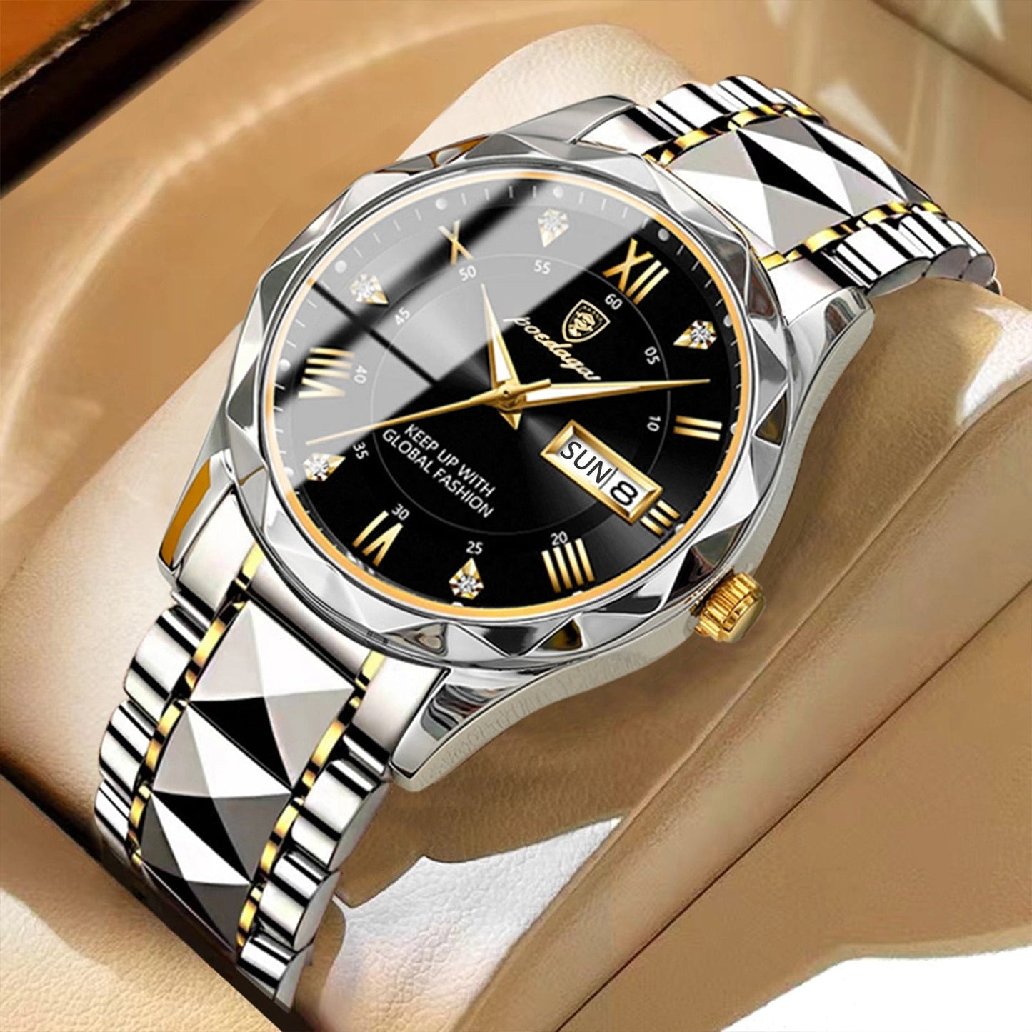Herrenuhr Edel Leder