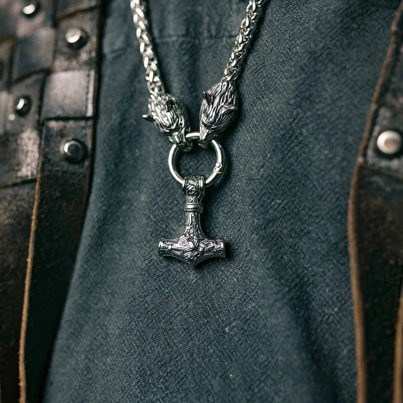 Collier Collier de Mjolnir - Protection des loups - Odins Hall