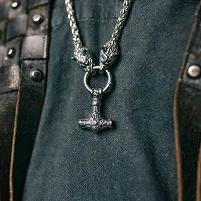 Collier Collier de Mjolnir - Protection des loups - Odins Hall