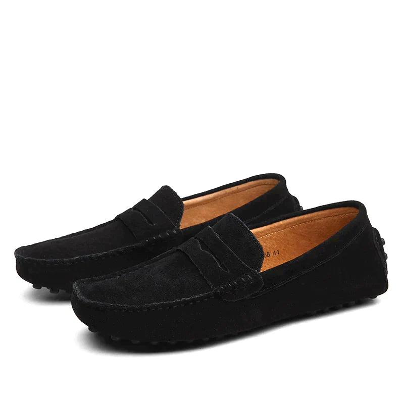 Italienische Damen Slipper Wildleder Bequem