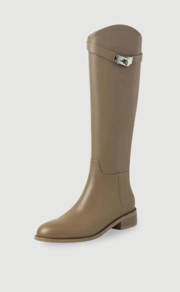 Damen Reitstiefel Leder Hochwertig