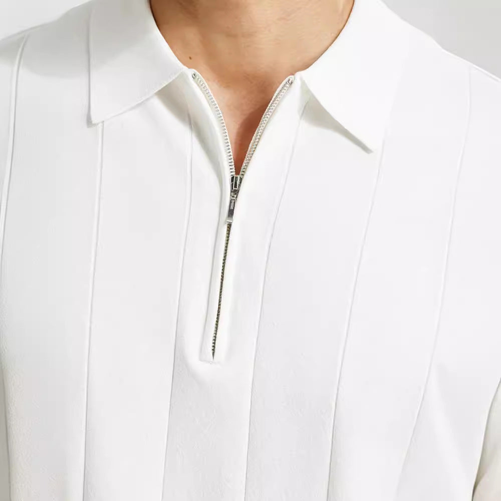 Herren Polo Slim Fit Elegantes Casual-Shirt