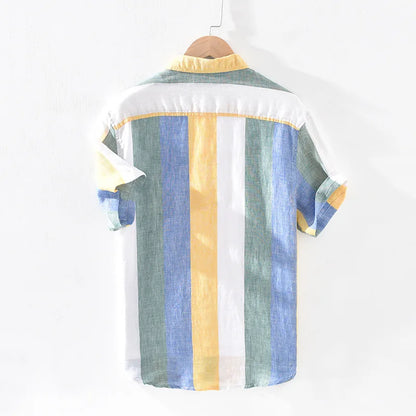 Herren Leinenhemd Elegantes Sommerdesign