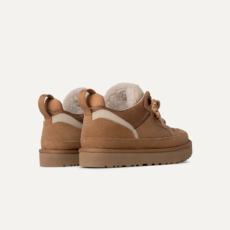 Damen Plateau Sneaker Veloursleder