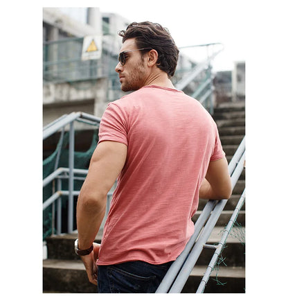 Herren T-Shirt Baumwolle Weich Bequem
