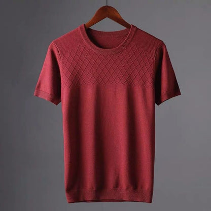Herren-Shirt Atmungsaktiv Leicht Rundhals Weich