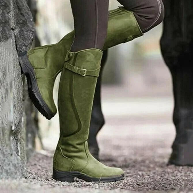 Damen Knöchelstiefel Wasserdicht Winterstiefel Schwarz - Norvielle
