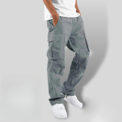 Bequeme Herren Cargo-Hose Lockere Passform Mit Vielen Taschen