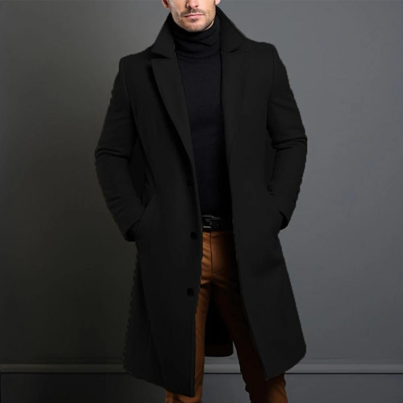 Damen Winterjacke Slim Fit Lang Schwarz - Norvielle