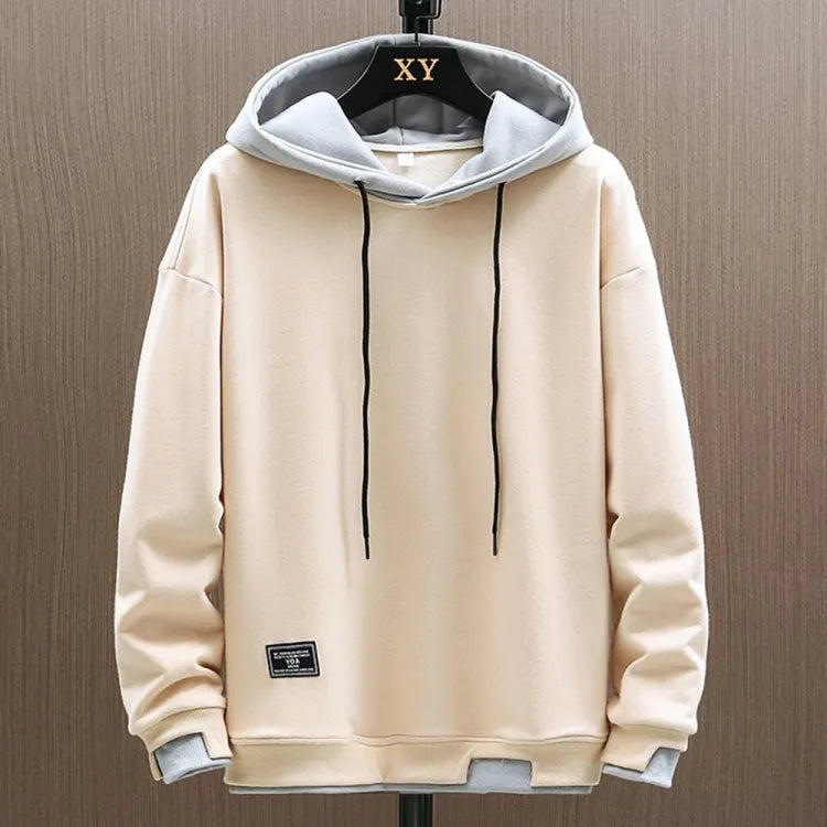 Herren Hoodie Pullover Zwei-Tönig Freizeitstyle
