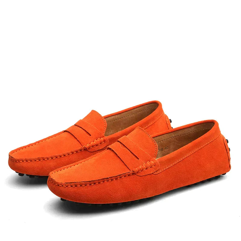 Italienische Damen Slipper Wildleder Bequem