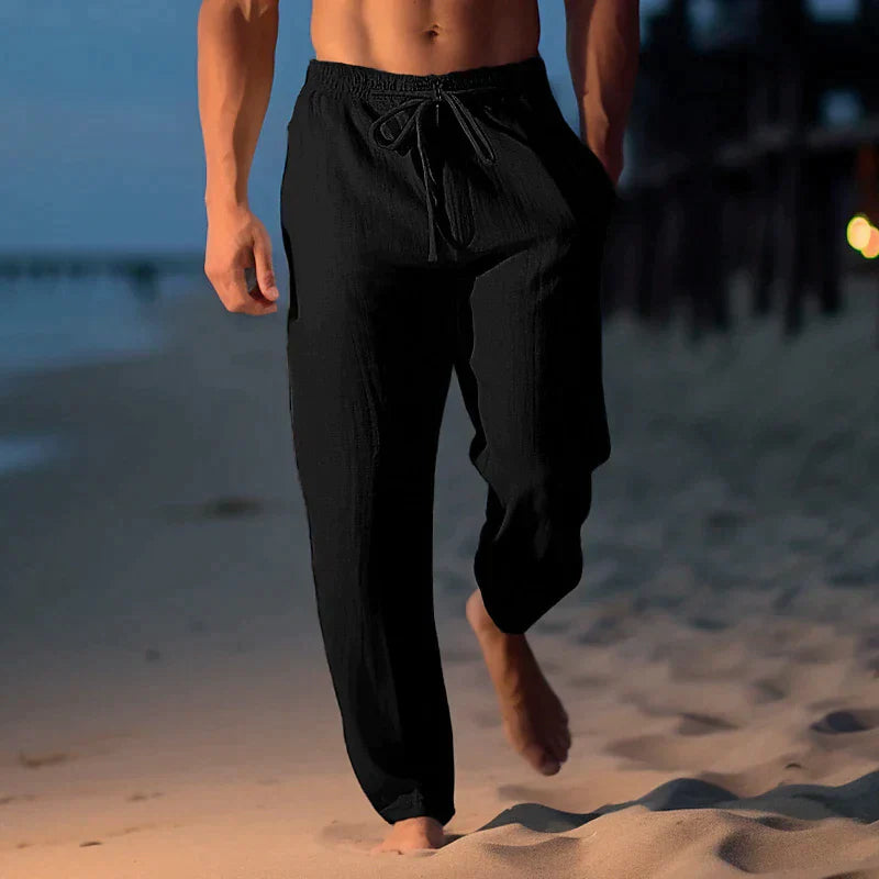 Herren Leinenhose Slim Fit Sommer