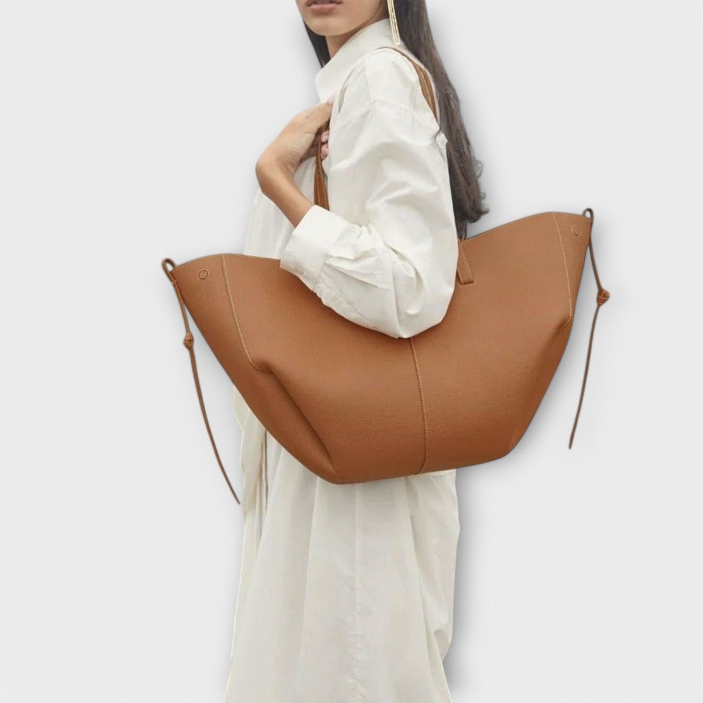 Damen Großtasche Geräumig Alltag Leder