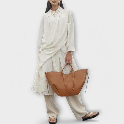 Damen Großtasche Geräumig Alltag Leder