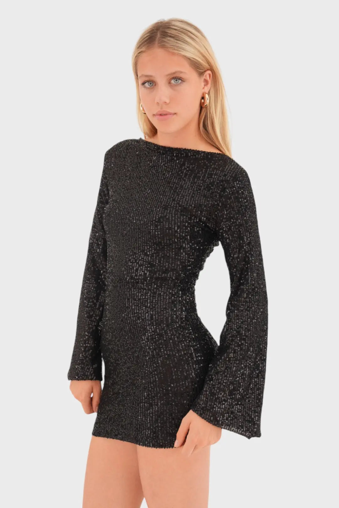 Damen Minikleid Funkelnd Glitzernd - Norvielle