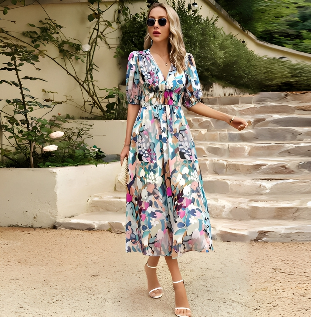 Elegantes Damen-Sommerkleid Kurz