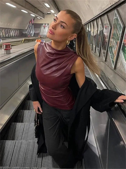 Mia | Rotes Top in Burgunder Zendoo.de