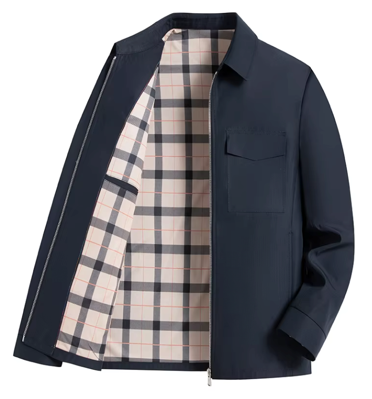 Herren Slim-Fit Blazer Übergangsjacke Modern