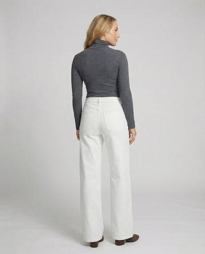 Damen High Waist Fleecehose Warm